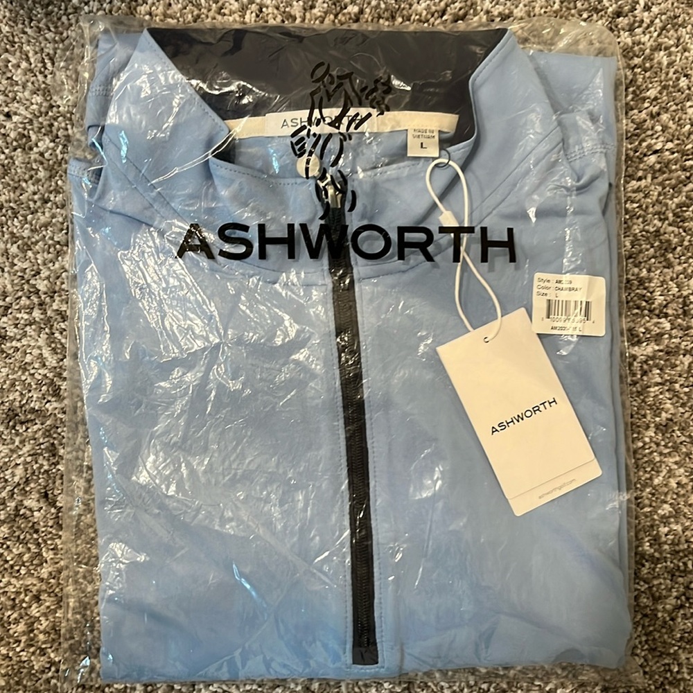 Ashworth French Terry 1/4 zip - Picture 2 of 2